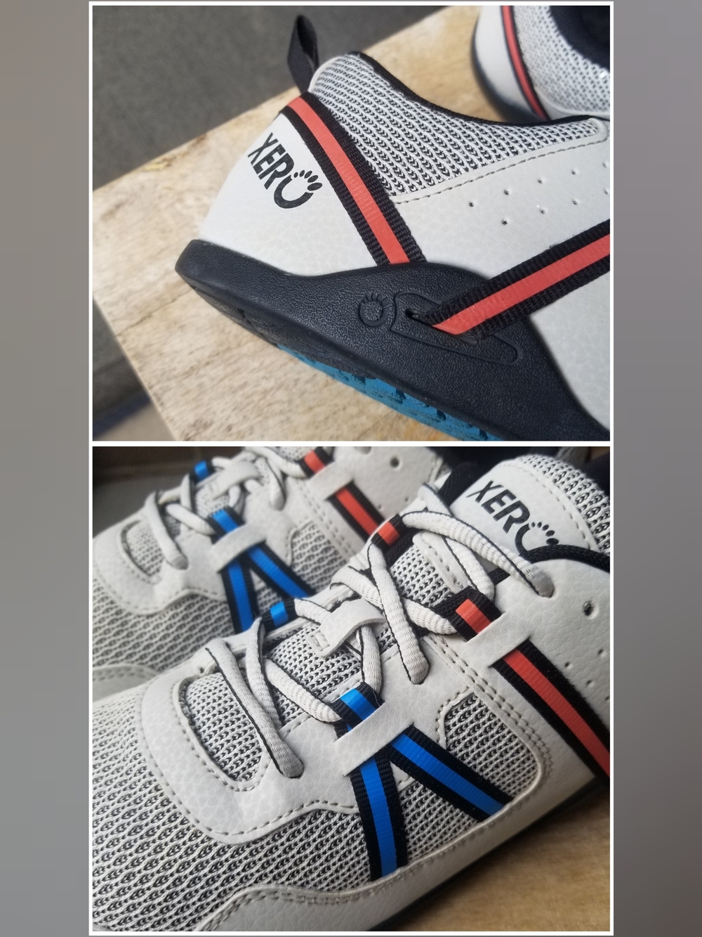 XERO Prio Barefoot Shoes Wide Toe Box Gray White Training Gym Sneaker Womens 9 - Picture 8 of 16